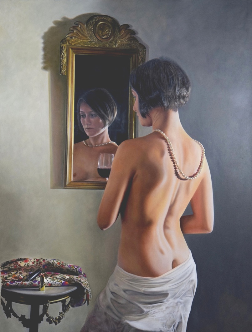 The Secret, 2021 – Oil on Canvas, 98 x 126 cm – Ginny Page